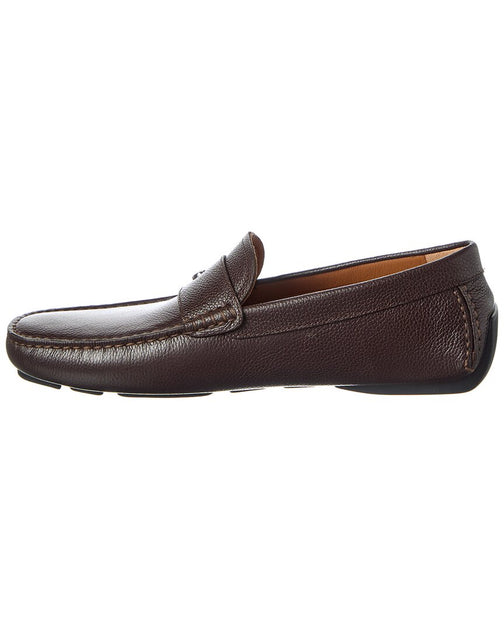 Bally Wolter Leather Driver Brown US 9.5 3