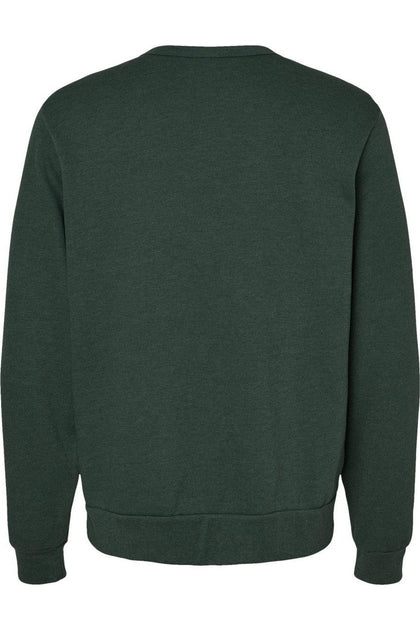 BELLA + CANVAS Classic Crewneck Sweatshirt Green XSmall 3
