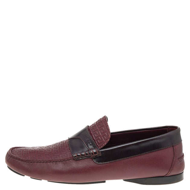 Versace Slip-On Loafers Burgundy EU 43 3