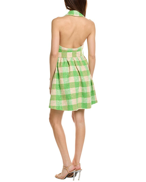 Flora Bea NYC Aureta Mini Dress Green Medium 3