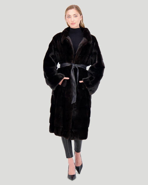 Gorski Mink Short Coat Black Small 3