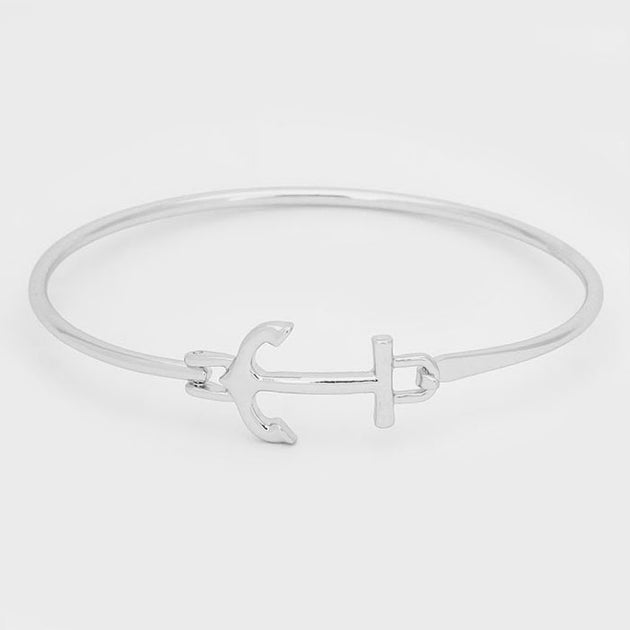 FASHNZFAB Anchor Hook Bracelet Gold One Size 4