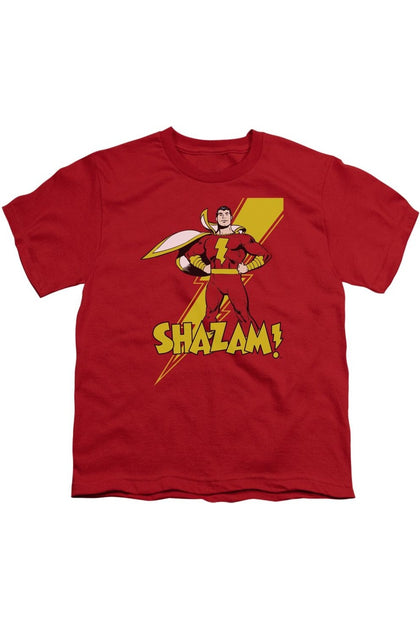 Gildan DC Comics Shazam Short Sleeve T-Shirt Red Small 2