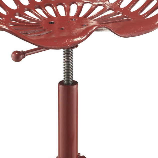 Hivvago 23-inch Bar Chair Red Iron 4