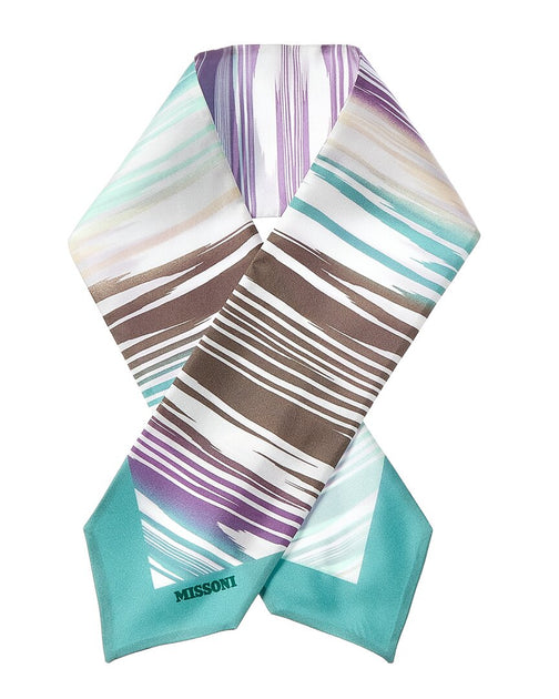 【美品】MISSONI ミッソーニ　scarf スカーフ　silk 大判 MISSONI AUTHENTIC 35