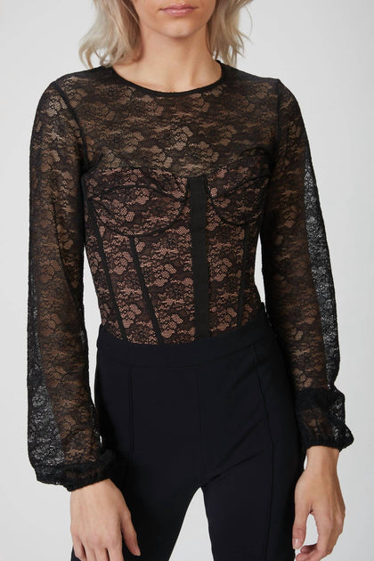 Cami NYC Briar Bodysuit Black Medium 2