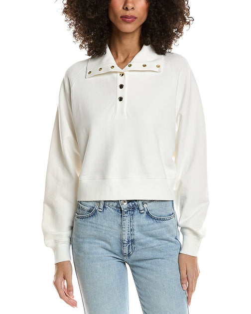 FRAME The Coach Sweatshirt Cream Medium 2