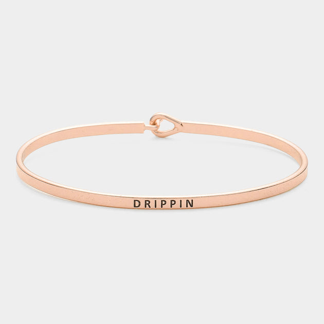 FASHNZFAB Drippin Hook Bracelet Rose Gold One Size 2