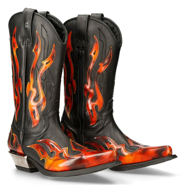 New Rock 7921-S2 Cowboy Boots Grey 45 2
