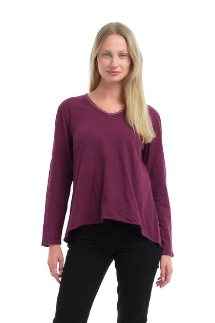 WILT V-Neck Tee Blue Small 2