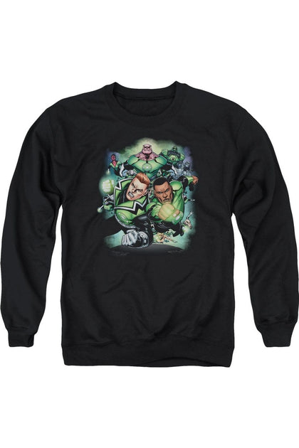 Gildan Green Lantern Corps #1 Crewneck Sweatshirt Black Medium 2