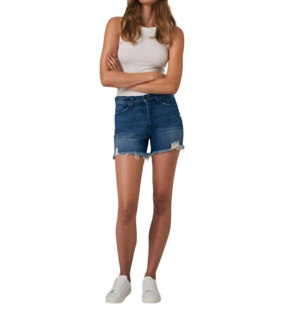 Edyson Delon High Rise Long Shorts Blue 31 2