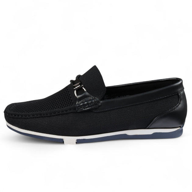 Infinity Men's Mesh Slip-On Loafers Black EU 44 2
