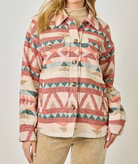 Mystree Taylor Shacket Multi Large 2