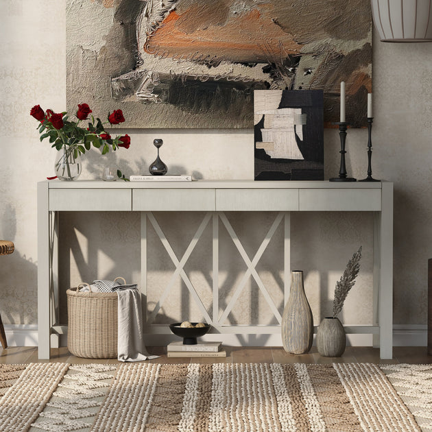 Streamdale 60in Acacia Console Table Brown 6