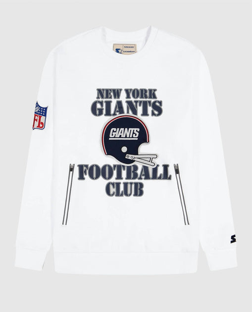 Starter New York Giants Crew Neck Sweatshirt White Small 2
