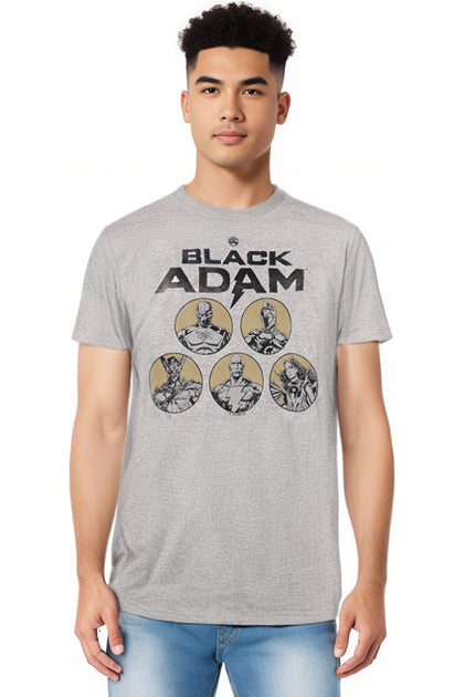 Gildan Black Adam Contrast Group Short Sleeve Tee Grey 5XL 4