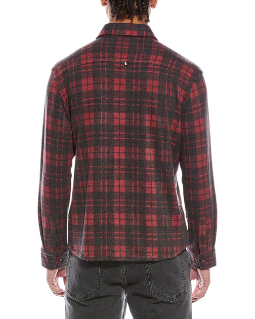 Stone Rose Fleece Shirt Red Small 3