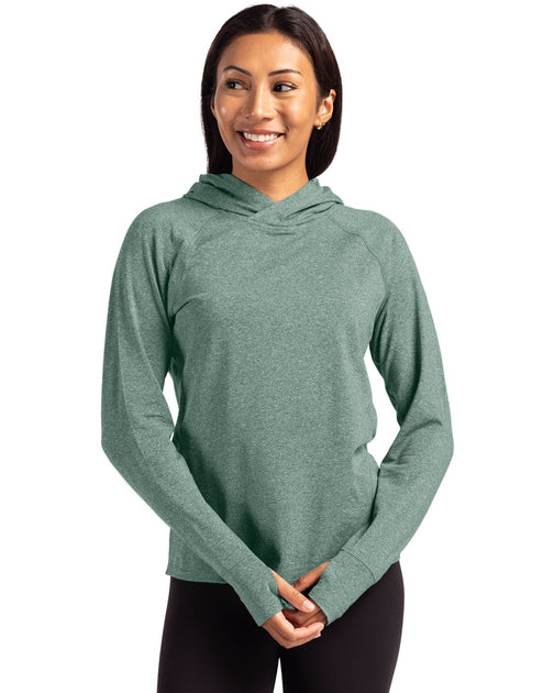 Cutter & Buck Adapt Knit Recycled Heathered Hooded Pullover Multi Large 2