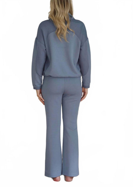 TRIBAL Rowan Ribbed Pull On Pant Grey Medium 3