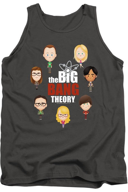 Gildan Big Bang Theory Emojis Tank Top Black XL 2