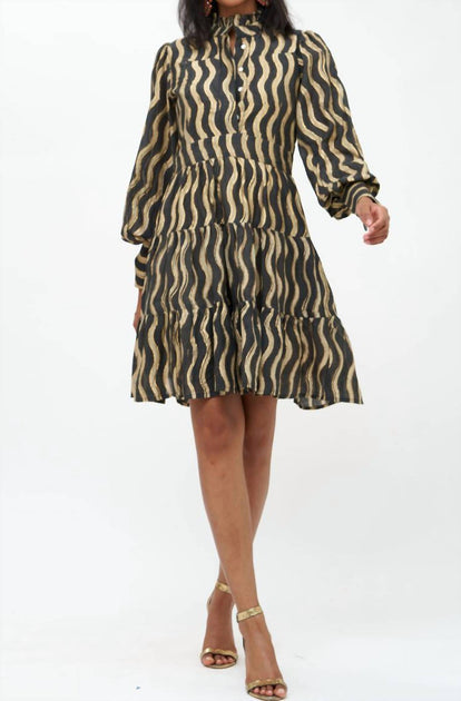 Oliphant Shirt Waist Mini Dress Grün Groß 2