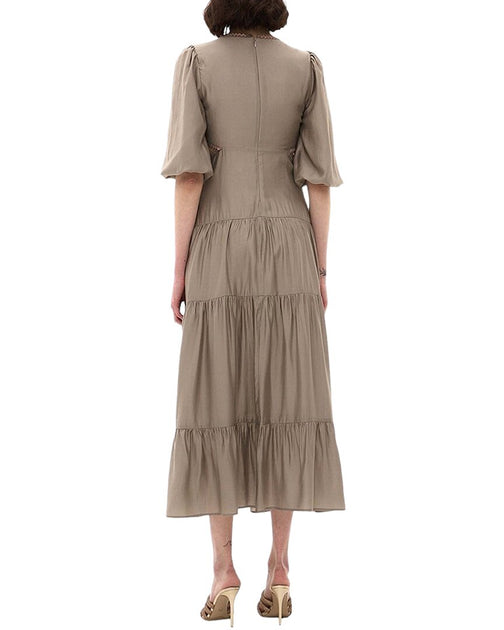 bgl silk dress BGL Silk-Blend Midi Dress