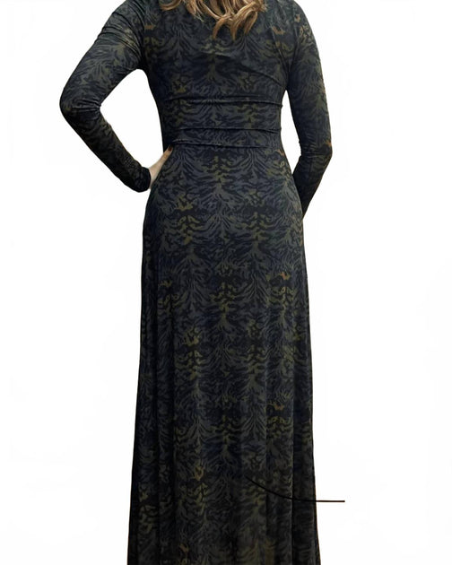 Ulla Johnson Amari Jersey Long Sleeve Dress Grey XS 4