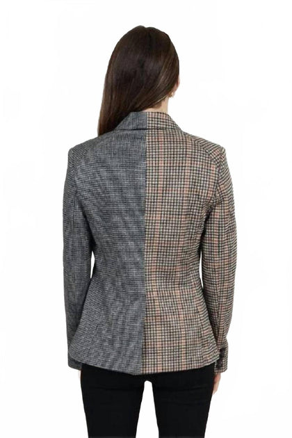 RD International Mix Media Double Breasted Blazer Grey Medium 3