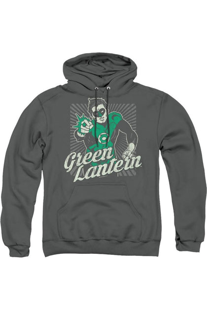Gildan DC Comics Ring Rays Hoodie Grey Medium 2