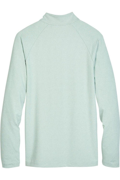 Devon & Jones CrownLux Performance Clubhouse Micro-Stripe Quarter-Zip Pullover Grün Small 3