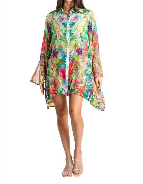 La Moda Clothing Island Girl Cover Up Multi Large/XLarge 2
