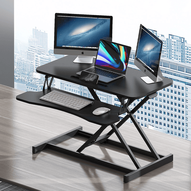 INOLEESK 56" Computer Desk with Storage Black 3