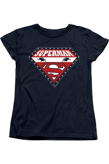 Gildan Superman For President Kurzarm T-Shirt Schwarz Large 2