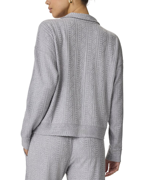 Splendid Polo Top Grey Small 3