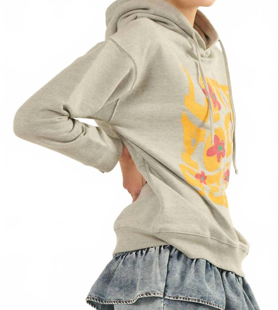 PROMESA Love Yourself Graphic Sweat à Capuche Gris Small 3
