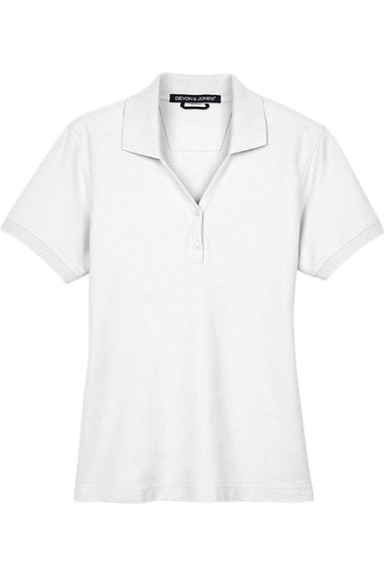 Devon & Jones Pima Pique Polo White Medium 2