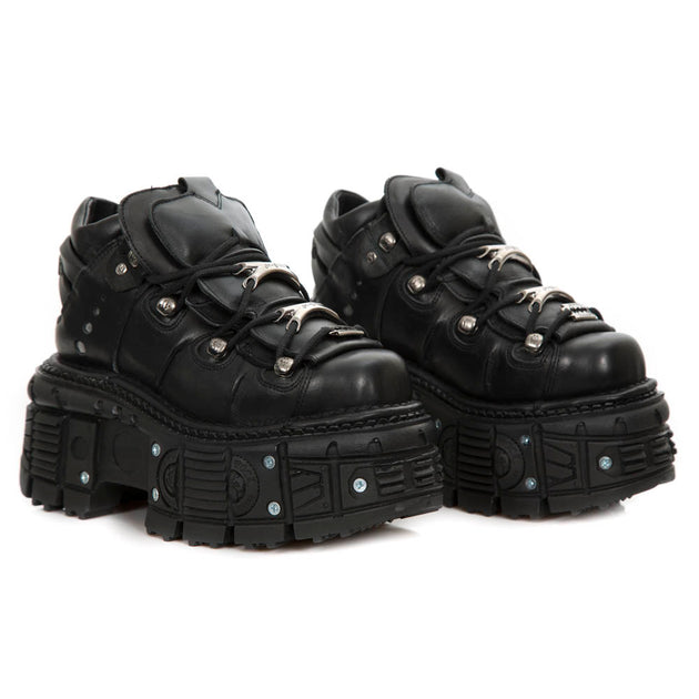 New Rock M-TANK106-C2 Platform Boots Black EU 46 2