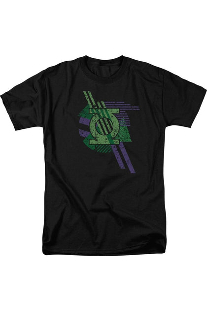 Gildan DC Comics Lantern Shapes T-Shirt Black 2