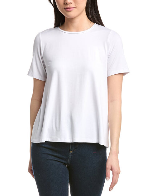 Eileen Fisher Solid T-Shirt White XL 2