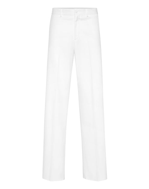 Philipp Plein Wollweite Hosen Weiß 56 4