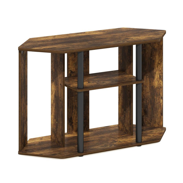 Furinno Classic TV Stand Amber Pine/Black 2