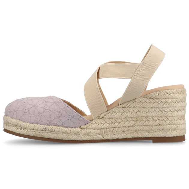 Journee Collection Ashlee Wedge Sandal White US 10 3