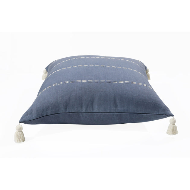 Hivvago Striped Zippered Pillow Navy 20x20 2