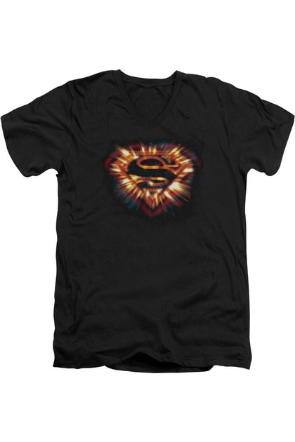 Gildan Superman Space Burst Shield T-Shirt Black Large 2