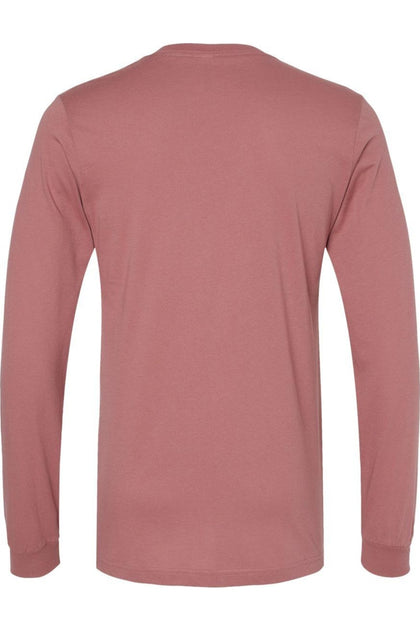 BELLA + CANVAS Unisex Jersey Long Sleeve Tee Red Medium 3