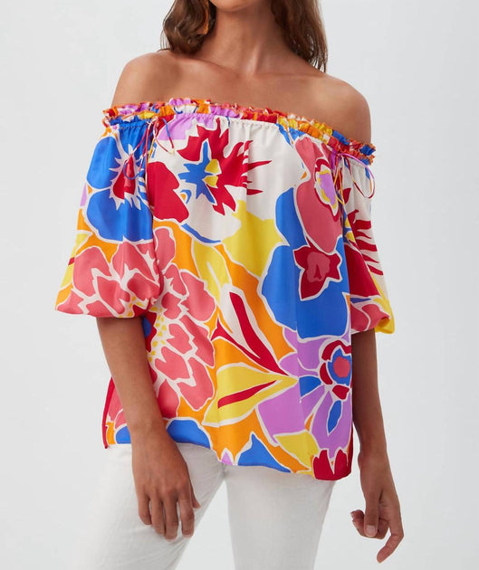 Trina Turk Jambies Blouse Multi Medium 2