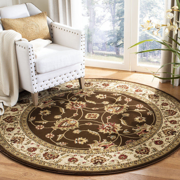 Safavieh Lyndhurst Teppich, Braun/Elfenbein 4