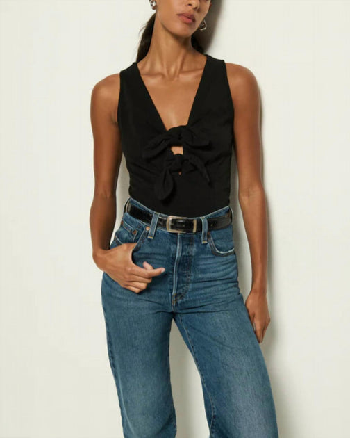 Nation LTD Terri Tie Tank Black XSmall 5