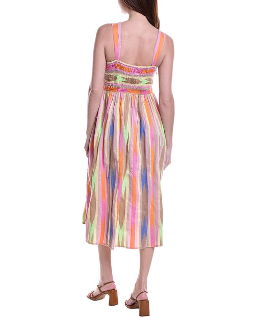 Nic + Zoe Sadie Midi Dress Pink Size Large 3